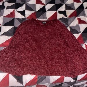 Burgundy sweater. Only worn once!!
